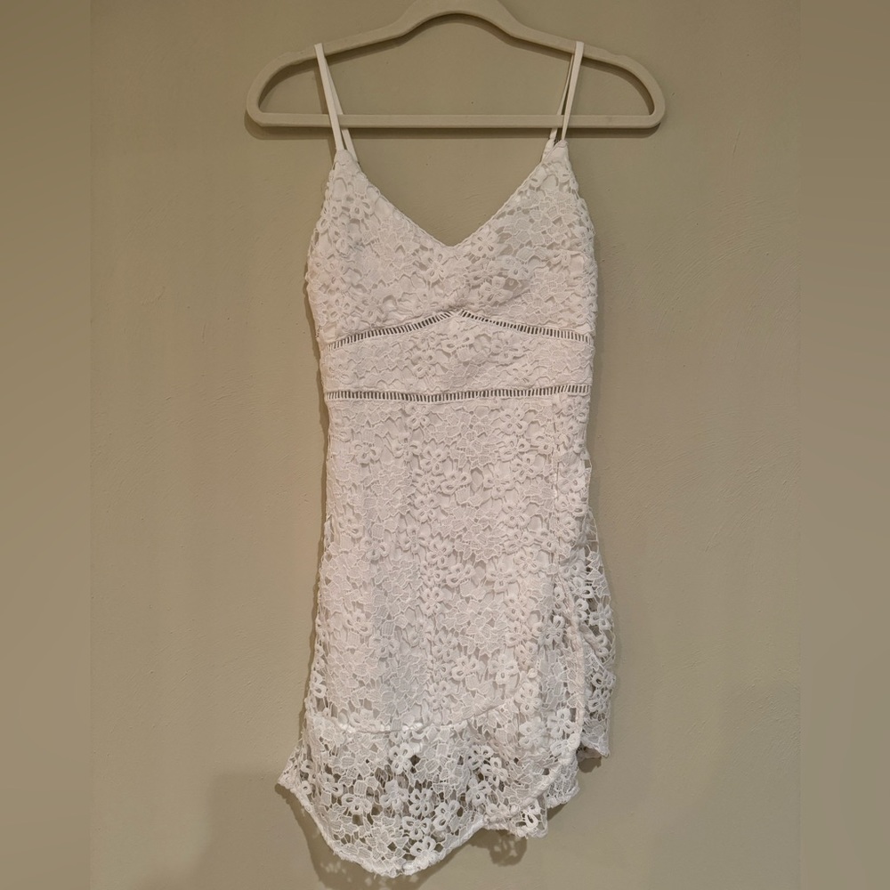 XS White Abercrombie lace dress